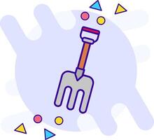 Fork freestyle Icon vector