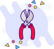 Scissors freestyle Icon vector