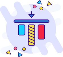 Top alignment freestyle Icon vector