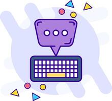 Keyboard freestyle Icon vector