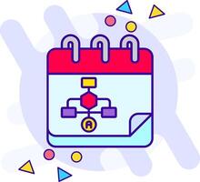 Calender freestyle Icon vector