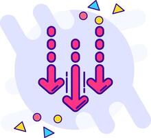 Decrease freestyle Icon vector