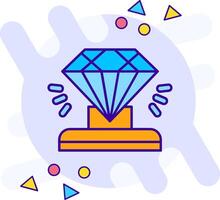 diamante estilo libre icono vector