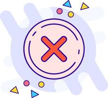 Cancel freestyle Icon vector