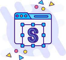 Text editor freestyle Icon vector