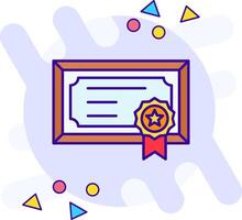 Certificate freestyle Icon vector