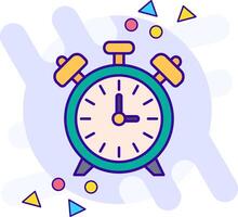 Alarm clock freestyle Icon vector