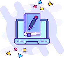 Online learning freestyle Icon vector