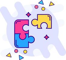 Puzzle freestyle Icon vector