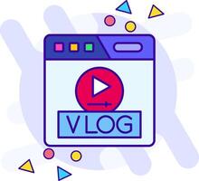 Vlog freestyle Icon vector