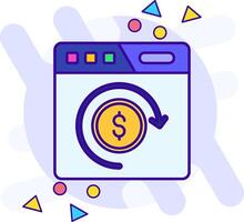 Return of investment freestyle Icon vector