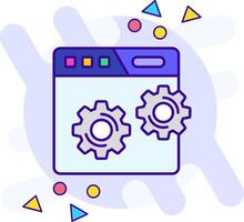 Web setting freestyle Icon vector