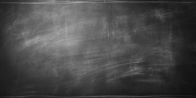 AI generated Chalk black board blackboard chalkboard background photo