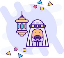 Arábica estilo libre icono vector