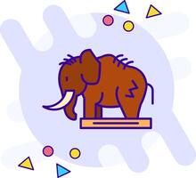 mamut estilo libre icono vector