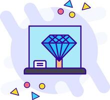 Diamond freestyle Icon vector