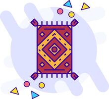 Rug freestyle Icon vector