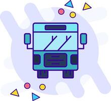 autobús estilo libre icono vector