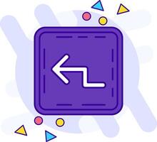 Zigzag freestyle Icon vector