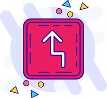 Zigzag freestyle Icon vector