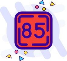 Eighty Five freestyle Icon vector