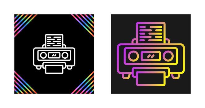 icono de vector de impresora