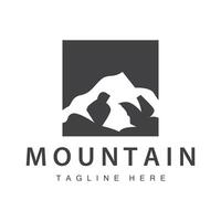 Mountain Logo Simple Design Adventure Model Silhouette Landscape Simple Modern Style Brand Product Business vector