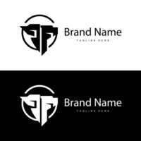 Design initials alphabet letter t logo simple product brand template vector