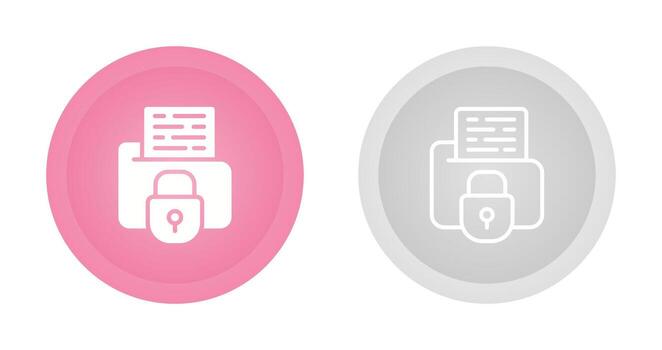 Secure Folder Vector Icon