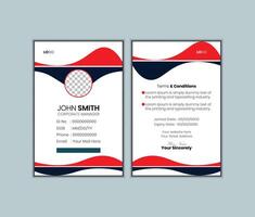 professional id card design template Pro Vector