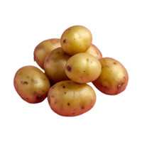 AI generated Potatoes on a transparent background isolated png