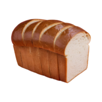 AI generated Sliced bread displayed on a transparent background isolated png