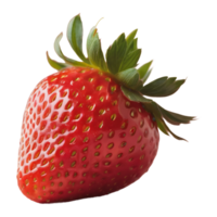 ai généré fraise transparent Contexte isolé png