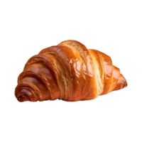 ai genererad croissant på transparent bakgrund isolerat png