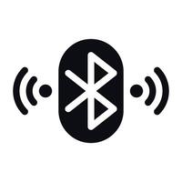 Bluetooth icono - inalámbrico conectividad símbolo vector