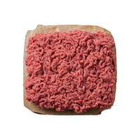 AI generated Prepared raw ground beef for cooking isolated png