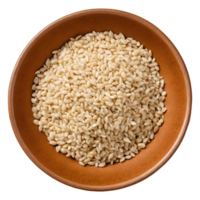 AI generated Closeup of white sesame seeds in a beige bowl cutout organic grains on a plate isolated on a transparent background sesamum indicum for immune boosting diet and calcium source isolated png