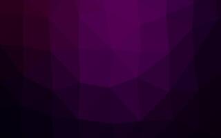 Dark Purple vector abstract polygonal cover.