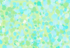 Light Green, Yellow vector template with bubble shapes.