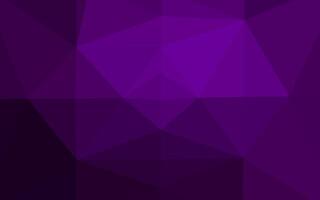 Dark Purple vector shining triangular background.