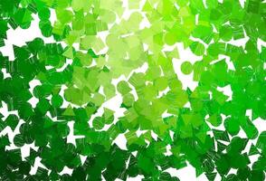 Light  green vector background with triangles, circles, cubes.