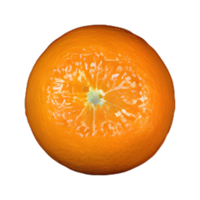 AI generated Oranges against black isolated png