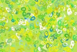 Light Green, Yellow vector cover with spots.