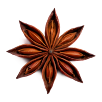 AI generated Closeup of star anise on transparent background isolated png