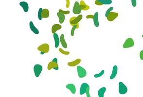 Light Green, Yellow vector pattern with chaotic shapes.