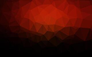 Dark Red vector low poly cover.