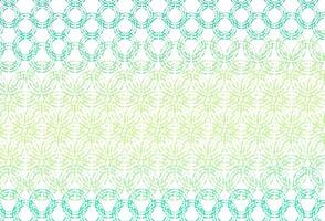 Light green, yellow vector background with bubbles.