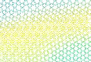 Light green, yellow vector texture with disks.