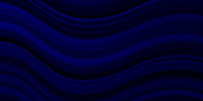 patrón de vector azul oscuro con líneas torcidas.