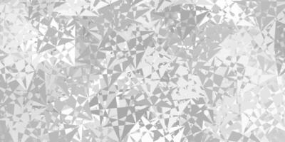 plantilla de vector gris claro con formas triangulares.
